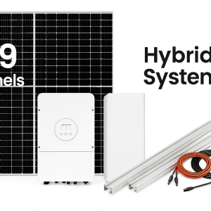 16.095kW Hybrid Solar System with 10.24KWhr Lithium Battery