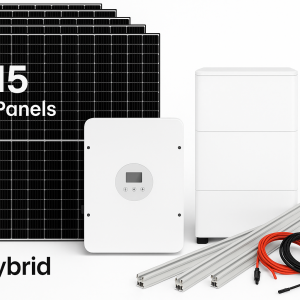 8.325kW Hybrid Solar System with 5.12KWhr Lithium Battery