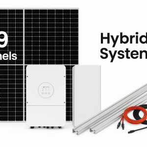 10.545kW Hybrid Solar System with 5.12KWhr Lithium Battery